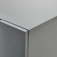 SIDEBOARD 166/76,3/41,5 cm Grau, Schwarz  - Schwarz/Grau, Design, Glas/Holzwerkstoff (166/76,3/41,5cm) - Novel