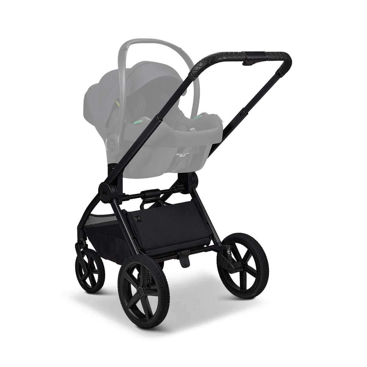 KINDERWAGENSET  GIO FOLD ETPU SET  tonka  - Schwarz/Mokka, Basics, Textil/Metall (120/58/92cm) - Moon Edition