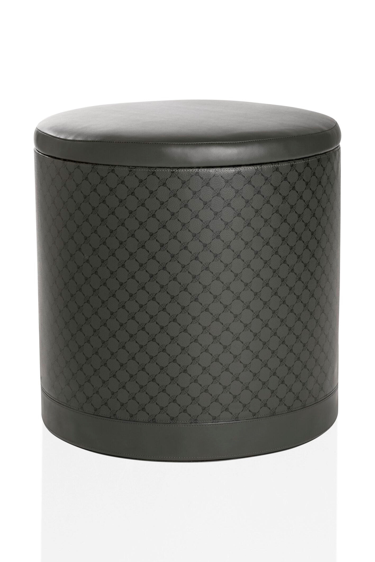 POUF in Anthrazit, Schwarz Textil  - Anthrazit/Schwarz, Modern (41/42,5/41cm) - Joop!