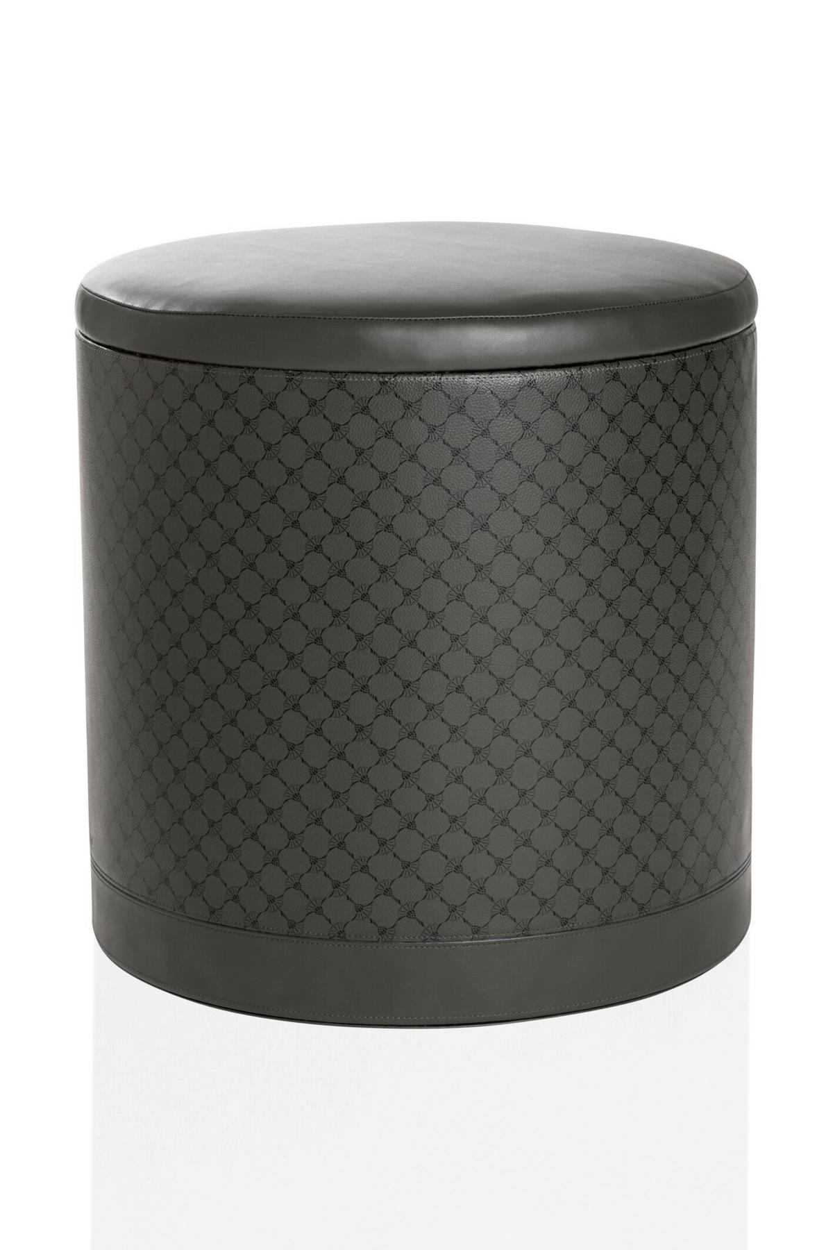 POUF in Anthrazit, Schwarz Textil  - Anthrazit/Schwarz, Modern (41/42,5/41cm) - Joop!