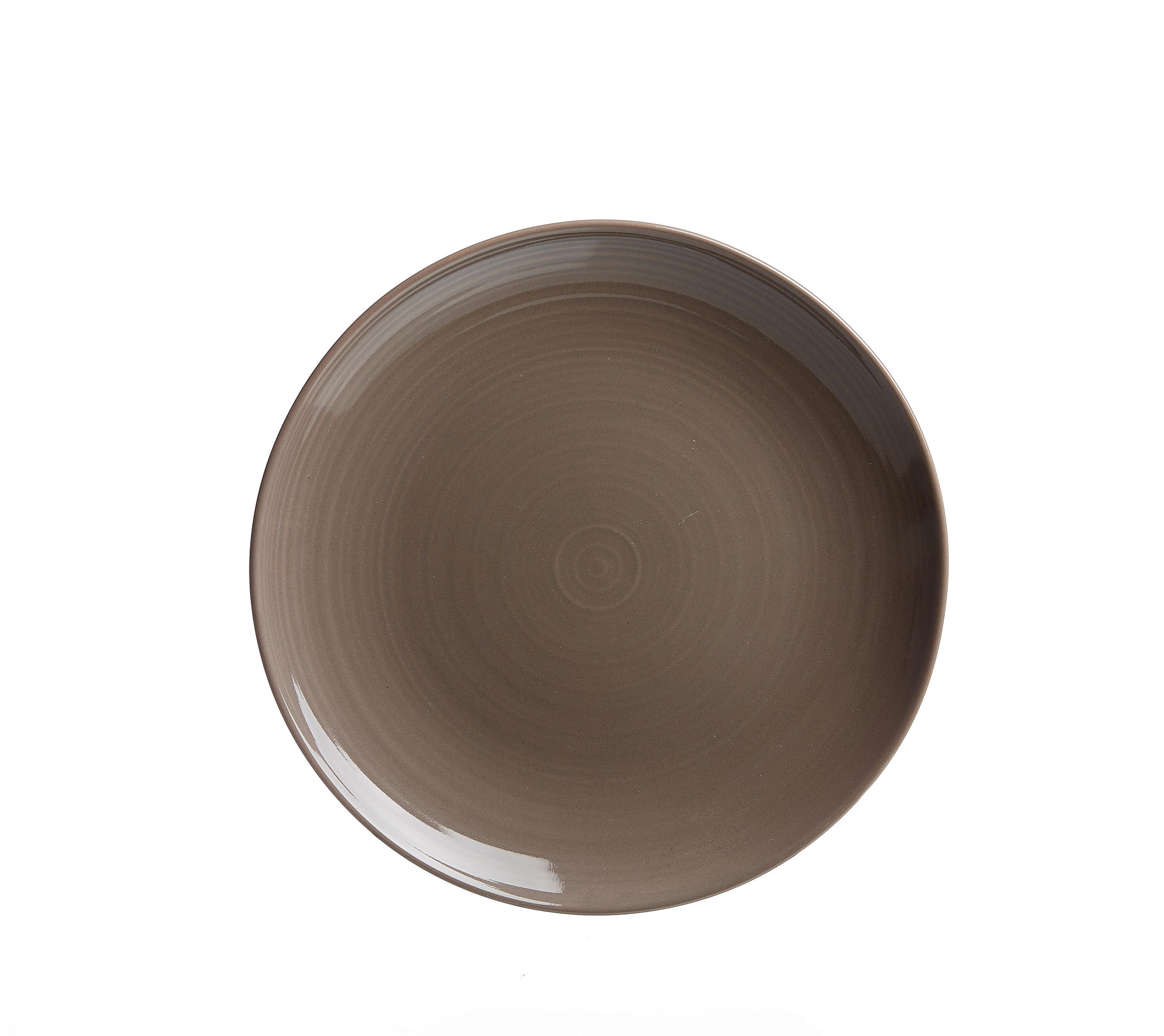 FRÜHSTÜCKSTELLER Weiß, Taupe Suomi  - Taupe/Weiß, Keramik (20/20/2cm) - Ritzenhoff Breker