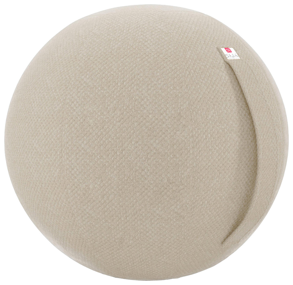 SITZBALL Plüsch  - Greige, Design, Textil (60/60/60cm) - Stylife