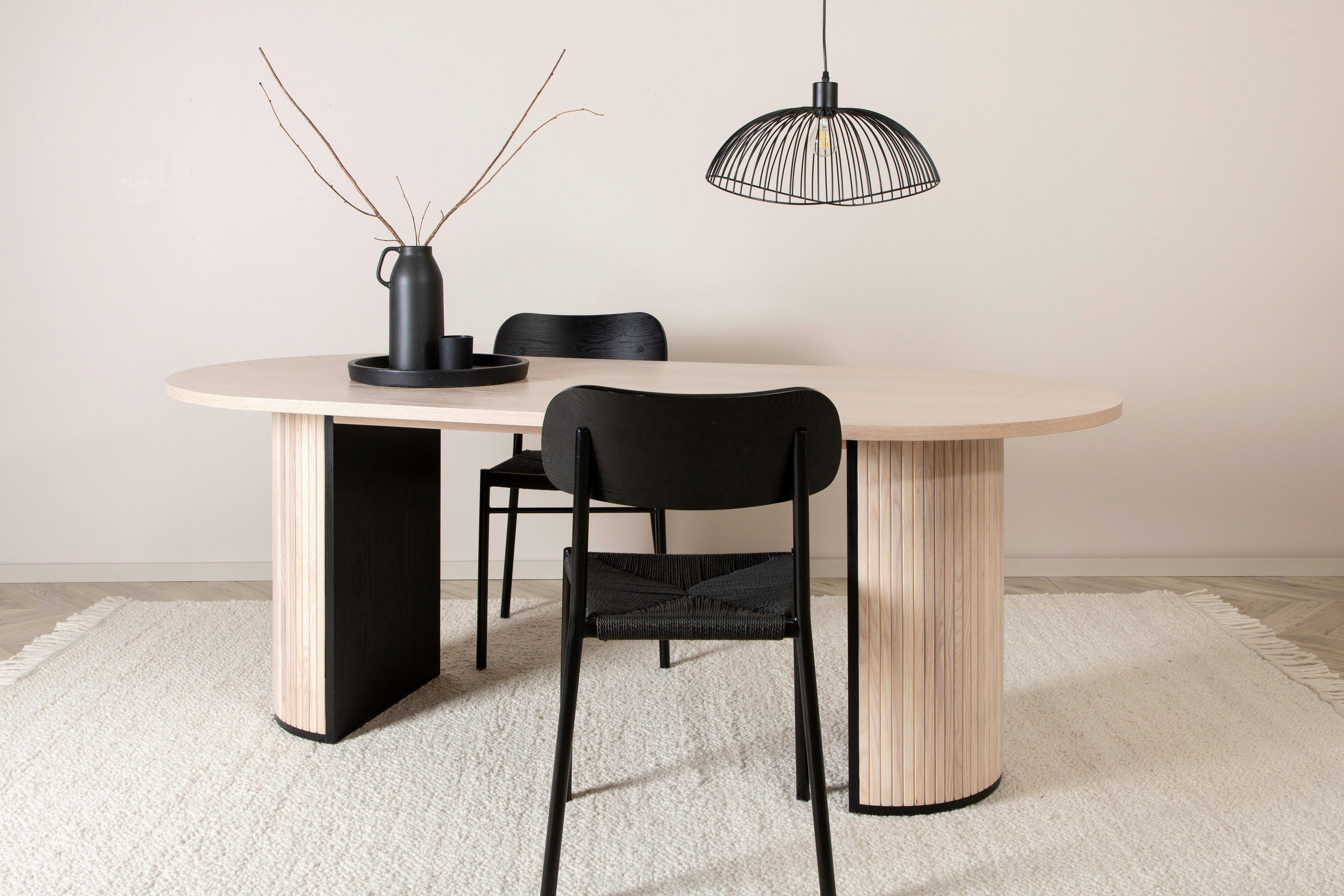 ESSTISCH in Holz, Holzwerkstoff 200/75/90 cm - Eichefarben/Schwarz, Design, Holz/Holzwerkstoff (200/75/90cm) - Livetastic
