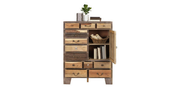 HIGHBOARD 90/118/40 cm  - Messingfarben/Multicolor, Trend, Keramik/Holz (90/118/40cm) - Landscape