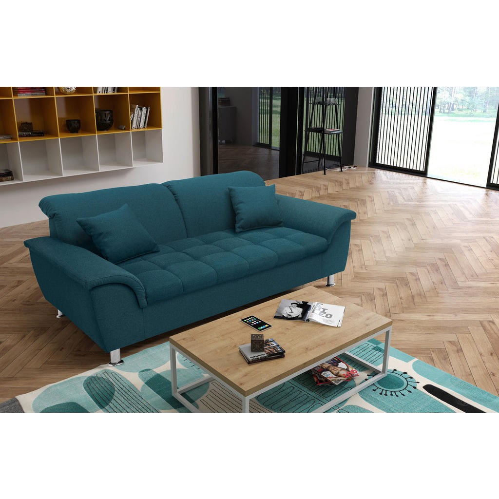 Thumbnail - Mid.you 2-Sitzer-Sofa, Dunkelblau, Textil, Uni, 190x81x97 cm, Made in EU, FSC Mix, Rücken echt, Wohnzimmer, Sofas & Couc...