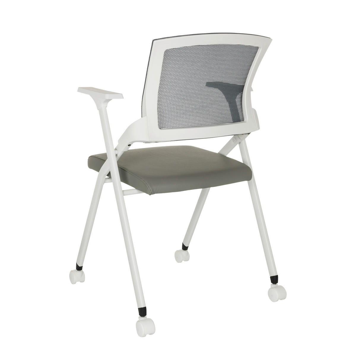 KONFERENČNÍ ŽIDLE - bílá/šedá, Basics, kov/textil (61/98/58cm) - MID.YOU