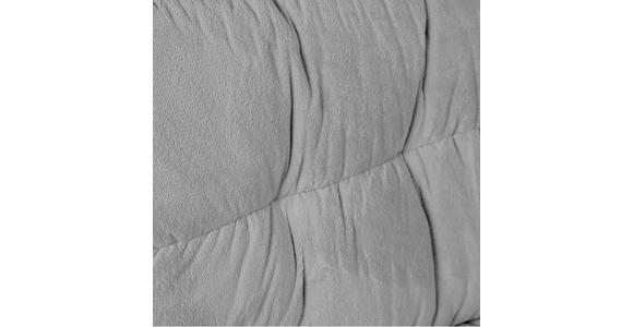 BIGSOFA in Plüsch Grau - Schwarz/Grau, KONVENTIONELL, Kunststoff/Textil (262/70/115cm) - Ambia Home