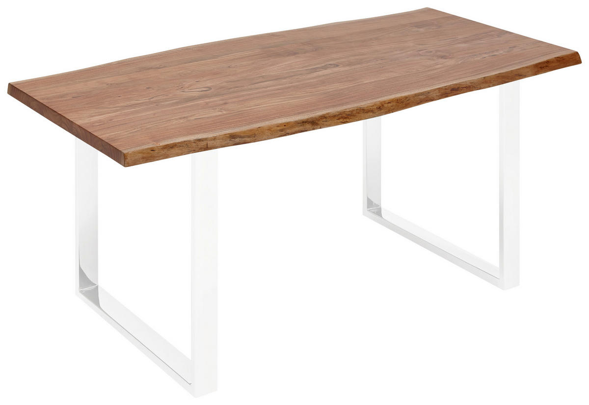 TISCHPLATTE Akazie massiv Akaziefarben  - Akaziefarben, Natur, Holz (200/100/3,8cm) - Valdera