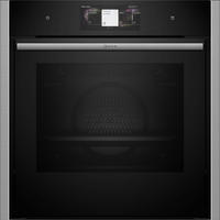 EINBAUBACKOFEN B64VT73N0  - Edelstahlfarben/Schwarz, Basics, Glas/Metall (59,6/59,5/54,8cm) - Neff