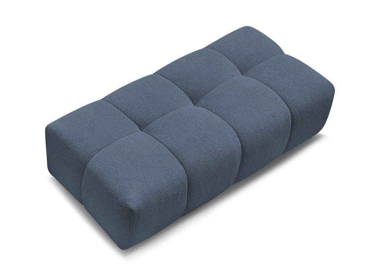 HOCKER EVEREST Flachgewebe Dunkelblau  - Schwarz/Dunkelblau, MODERN, Kunststoff/Textil (166/100/40cm)