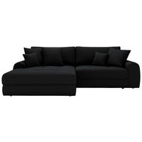 ECKSOFA LORSON Schwarz Struktur  - Beige/Schwarz, Design, Kunststoff/Textil (208/290cm) - Livetastic