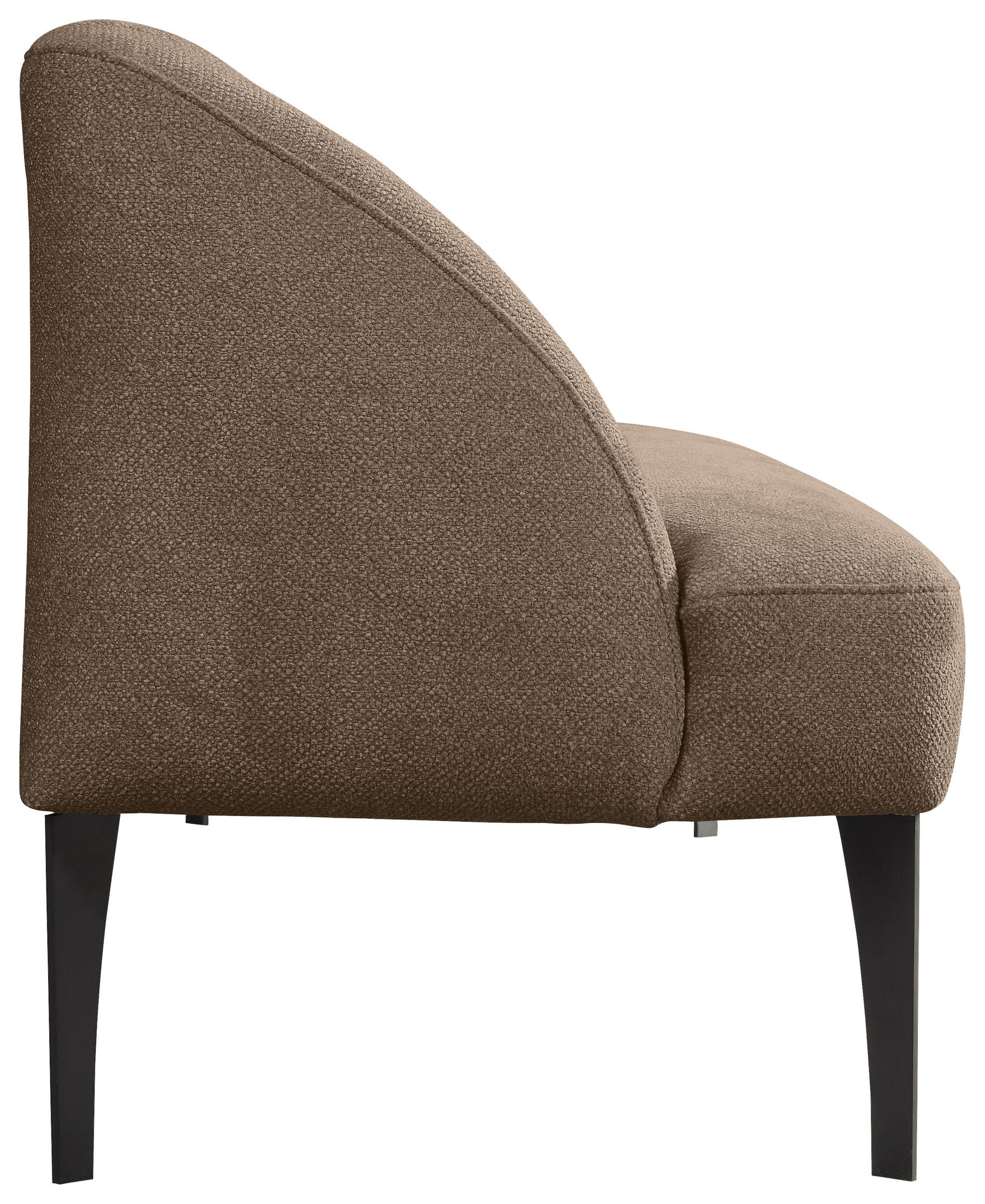 SITZBANK in Textil Braun  - Schwarz/Braun, KONVENTIONELL, Textil/Metall (197/85/72cm) - Moderano