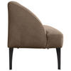 SITZBANK in Textil Braun  - Schwarz/Braun, Konventionell, Textil/Metall (197/85/72cm) - Moderano
