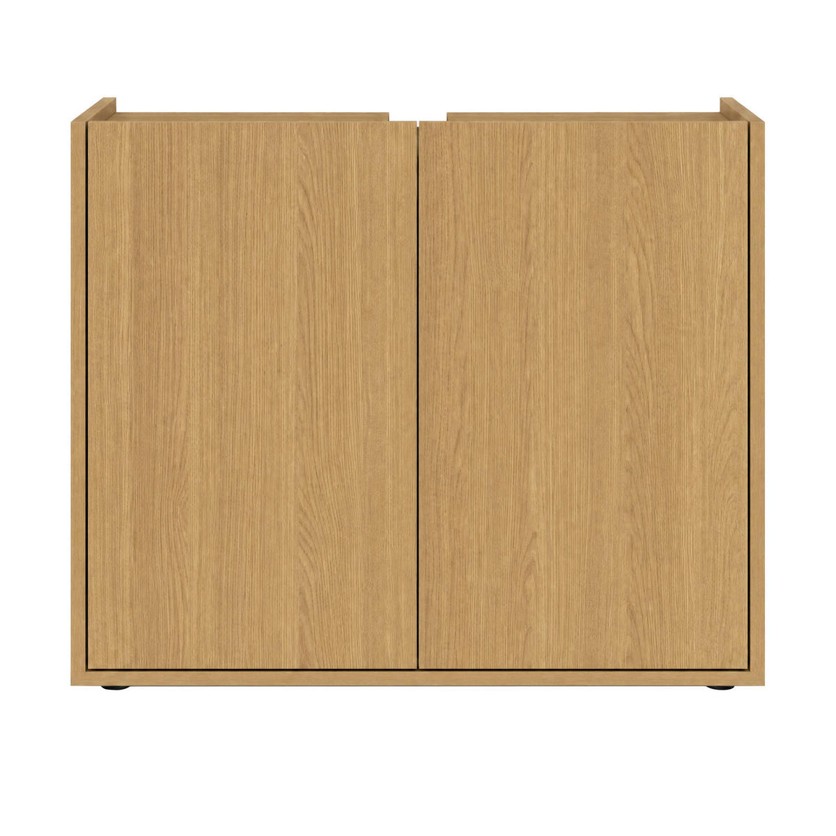 WASCHBECKENUNTERSCHRANK 80/62/35 cm  - Eichefarben/Schwarz, Trend, Holzwerkstoff/Kunststoff (80/62/35cm) - MID.YOU