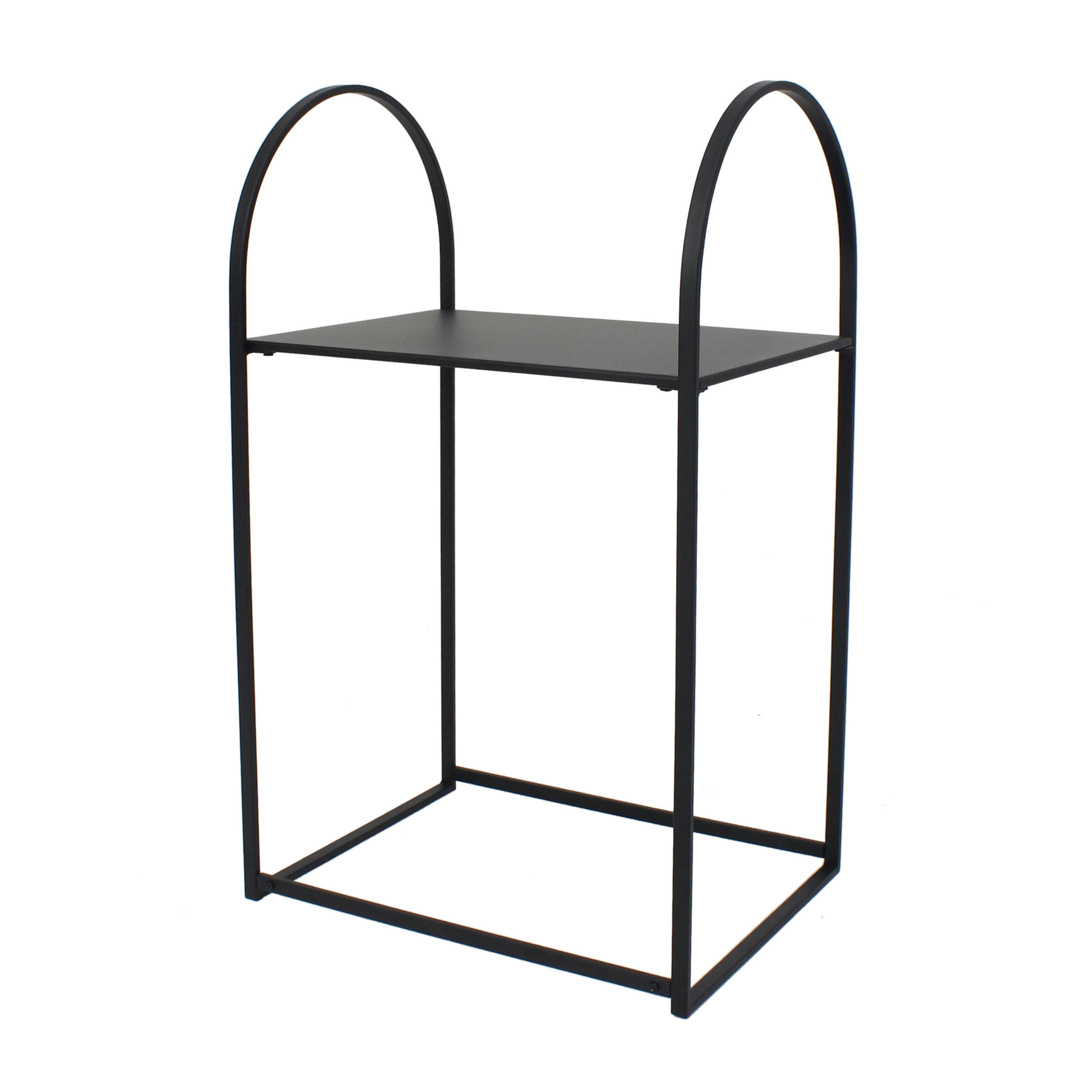 PRÍRUČNÝ STOLÍK, čierna - čierna, Design, kov (40/66/30cm) - Ambia Home