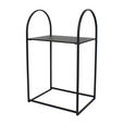 BEISTELLTISCH in Metall - Schwarz, Design, Metall (40/66/30cm) - Ambia Home