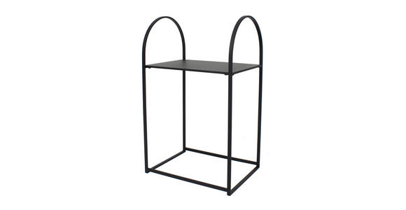 BEISTELLTISCH in Metall - Schwarz, Design, Metall (40/66/30cm) - Ambia Home