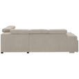 ECKSOFA  in Webstoff Beige  - Beige/Schwarz, KONVENTIONELL, Holz/Textil (283/244cm) - Carryhome