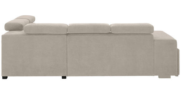 ECKSOFA  in Webstoff Beige  - Beige/Schwarz, KONVENTIONELL, Holz/Textil (283/244cm) - Carryhome