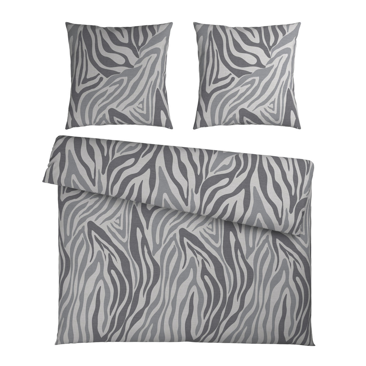 BETTWÄSCHE Flanell 200/200 cm  - Grau, Textil (200/200cm) - Novel