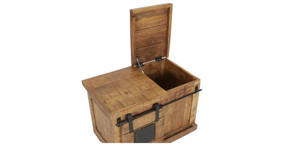 KOMMODE  in 75/50/45 cm  - Schwarz/Naturfarben, KONVENTIONELL, Holz/Metall (75/50/45cm) - Landscape