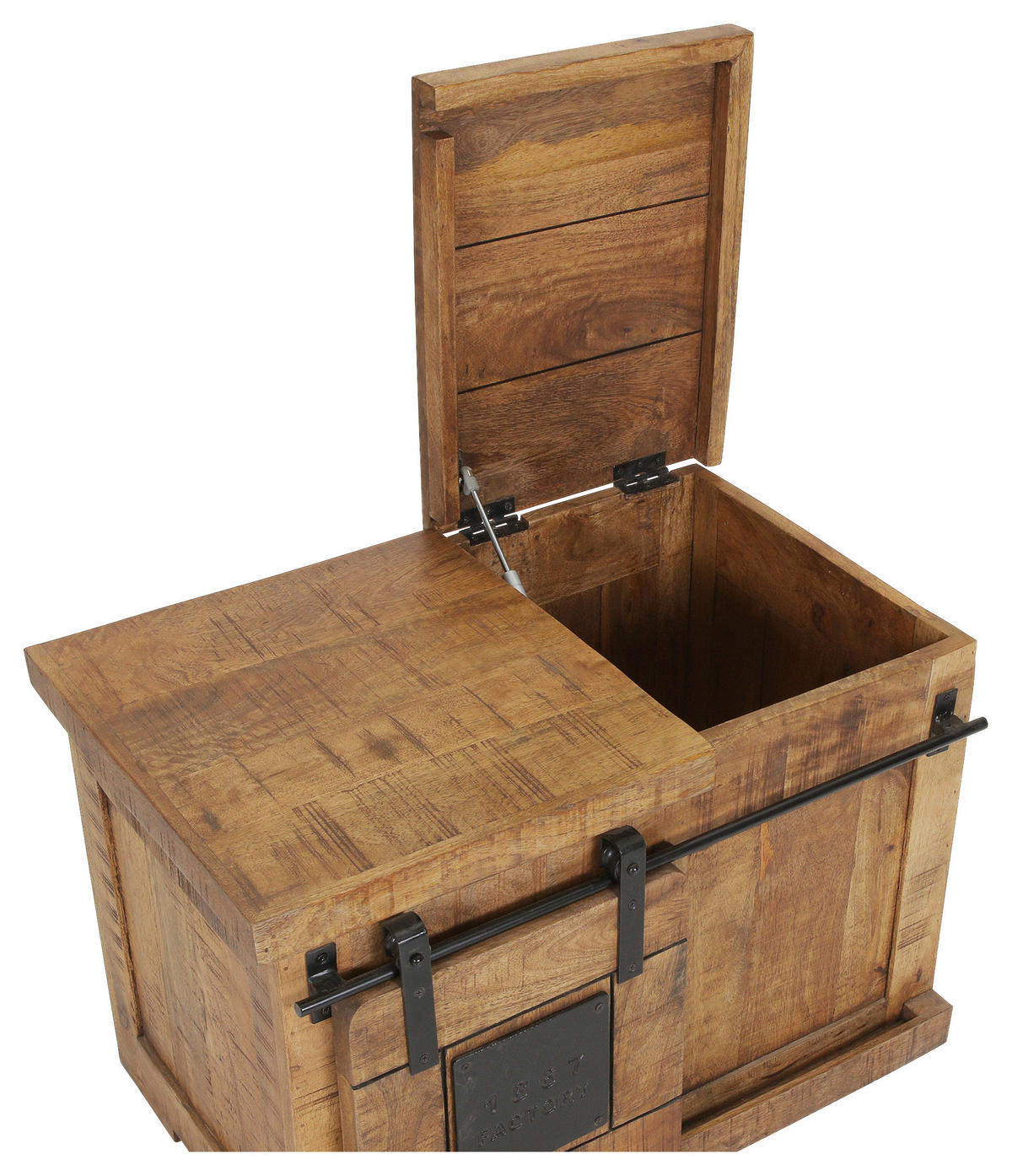 KOMMODE  in 75/50/45 cm  - Schwarz/Naturfarben, KONVENTIONELL, Holz/Metall (75/50/45cm) - Landscape