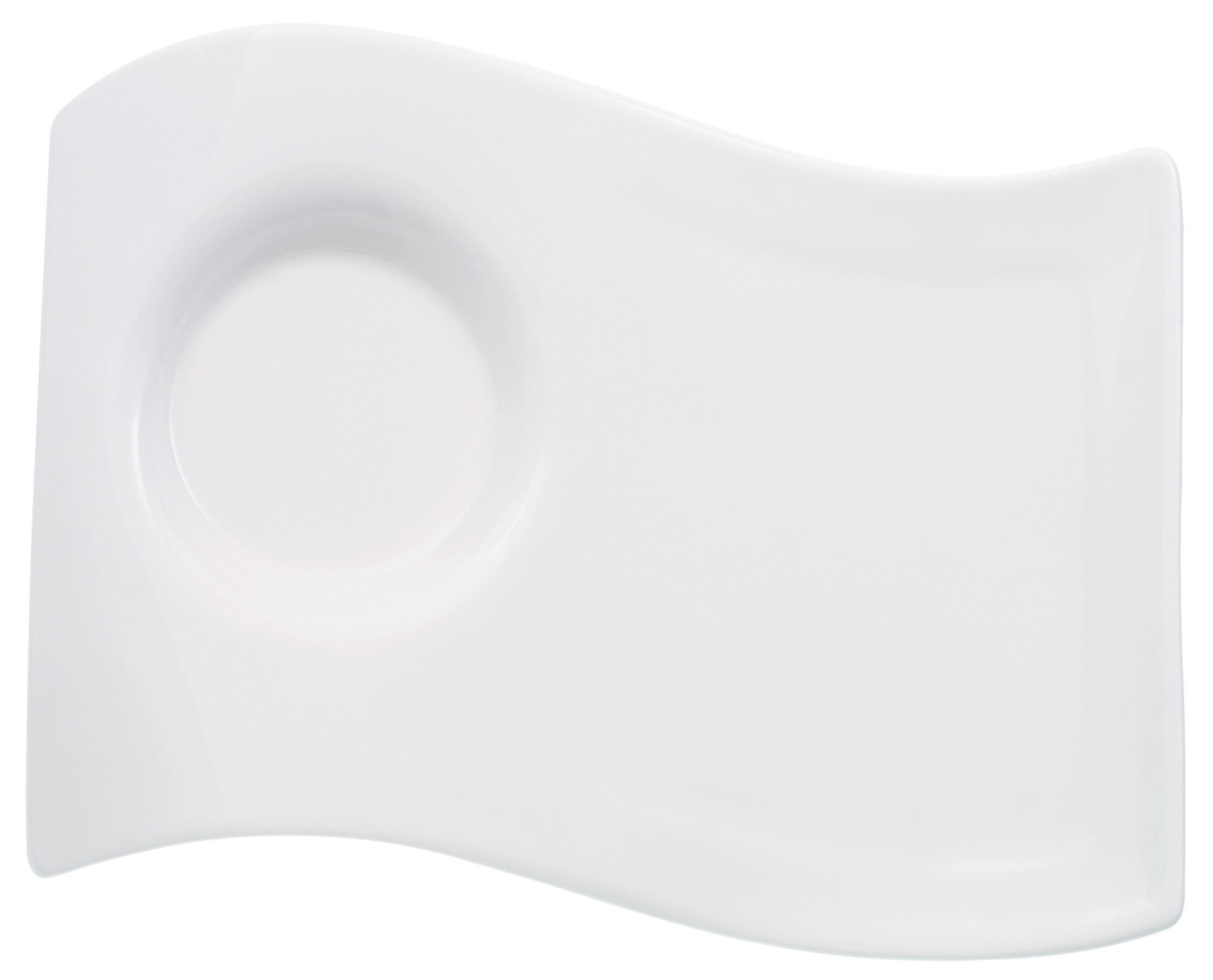 Villeroy & Boch Untertasse New Wave Caffè Weiß 17x22 cm