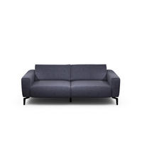 2,5-SITZER Chenille Blau  - Blau/Schwarz, Design, Textil/Metall (220/86/86-94cm) - SENSOO