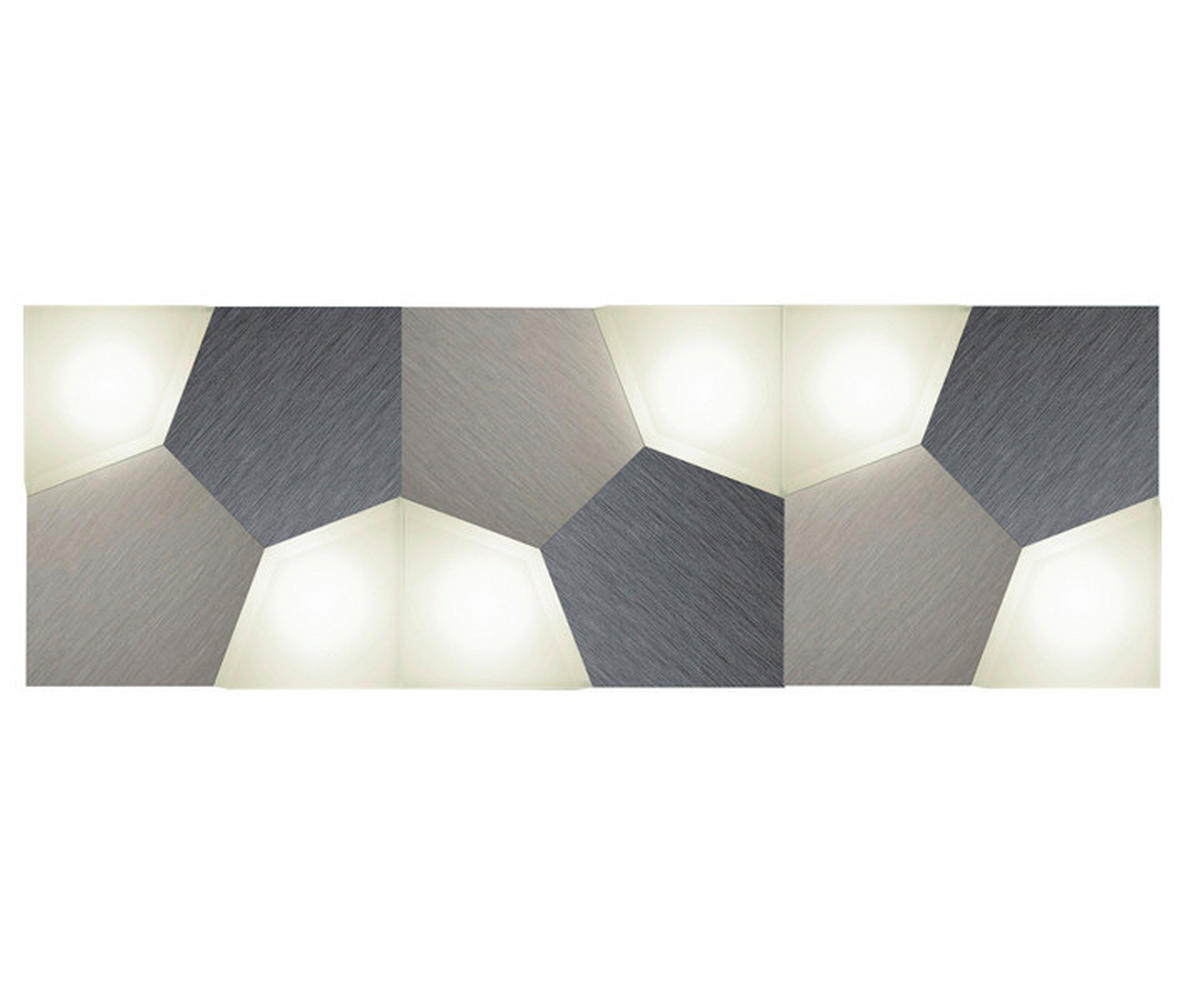 LED-DECKENLEUCHTE Square 75/25/4,7 cm   - Silberfarben/Graphitfarben, Design, Kunststoff/Metall (75/25/4,7cm) - Grossmann