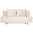 SCHLAFSOFA mit Schlafen auf Sitzhöhe, haustierfreundlicher Bezug Cord Beige - Beige/Buchefarben, KONVENTIONELL, Holz/Textil (200/75/85cm) - Carryhome
