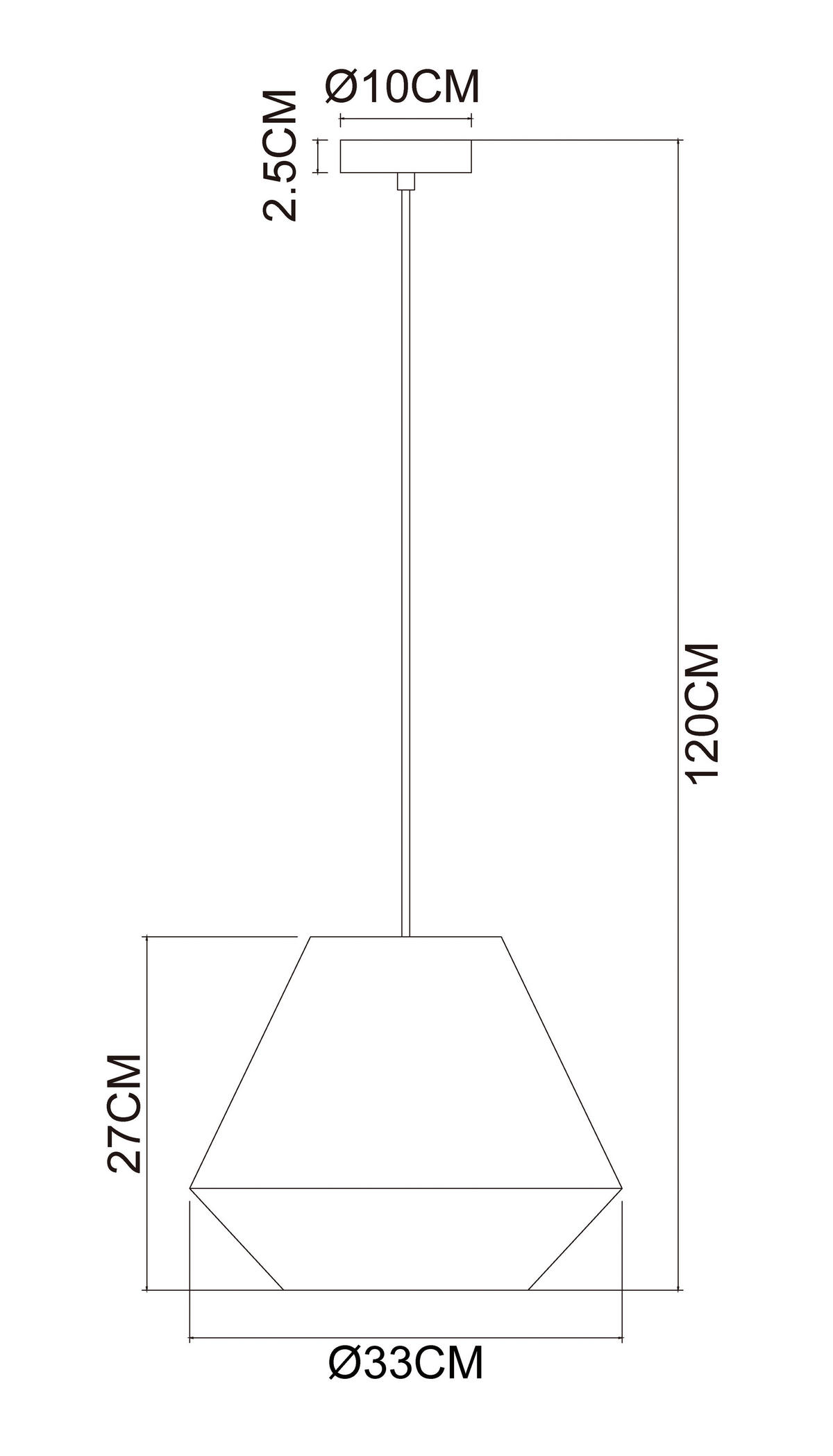 HÄNGELEUCHTE 33/120 cm  - Naturfarben, Design, Naturmaterialien/Metall (33/120cm) - Collet's Monde