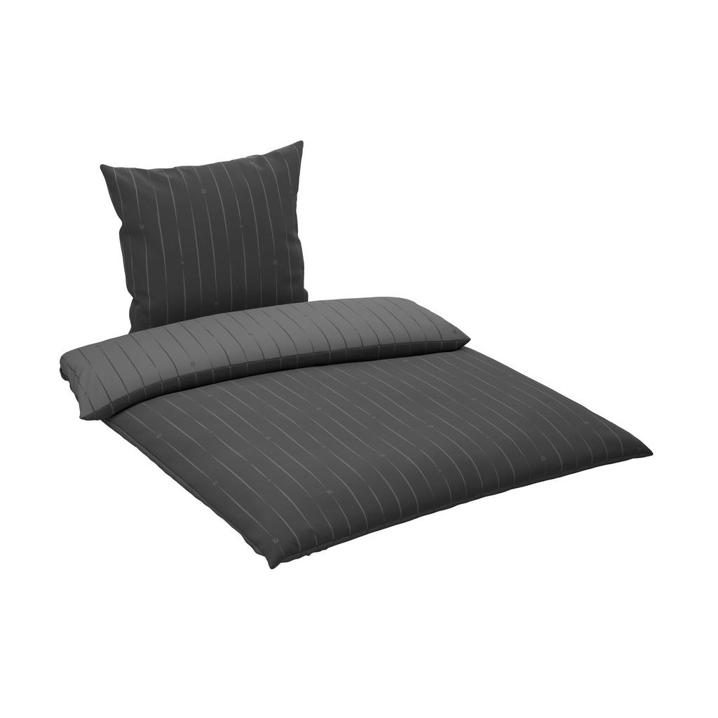 Thumbnail - Dieter Knoll Wendebettwäsche Stripes DK, Anthrazit, Textil, Streifen, 155x220 cm, Oeko-Tex® Made IN Green, Oeko-Tex® Sta...