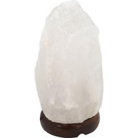 SLANA LAMPA - bela/tamnobraon, Lajfstajl, kamen/drvo (12/19cm)