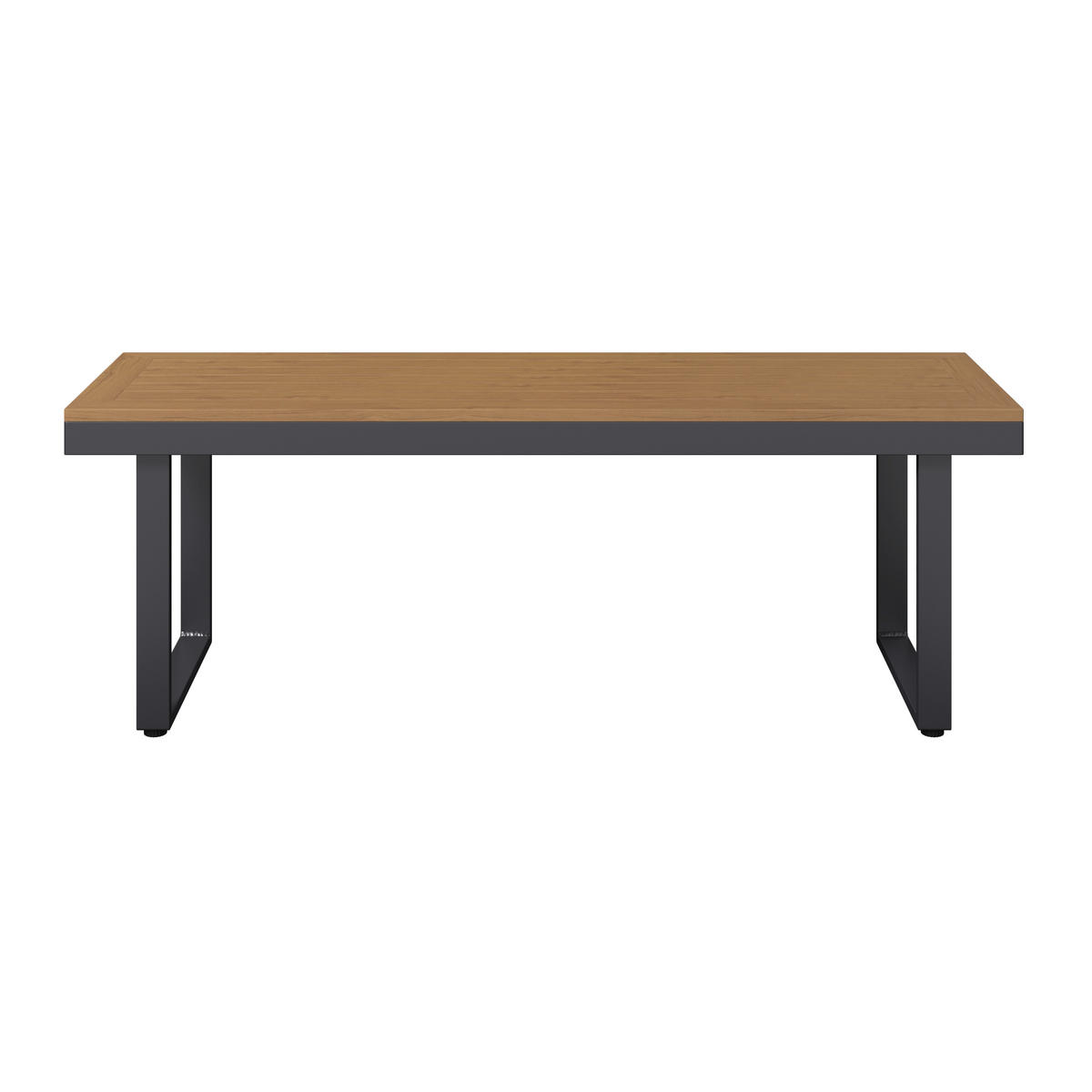 LOUNGEGARNITUR Aluminium, Stahl  - Dunkelgrau/Naturfarben, MODERN, Kunststoff/Textil - Ambia Garden