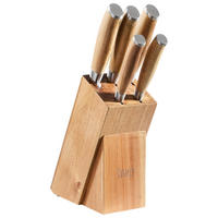 MESSERBLOCK Toronto 6-teilig  - Akaziefarben, KONVENTIONELL, Holz/Metall - Homeware Profession.