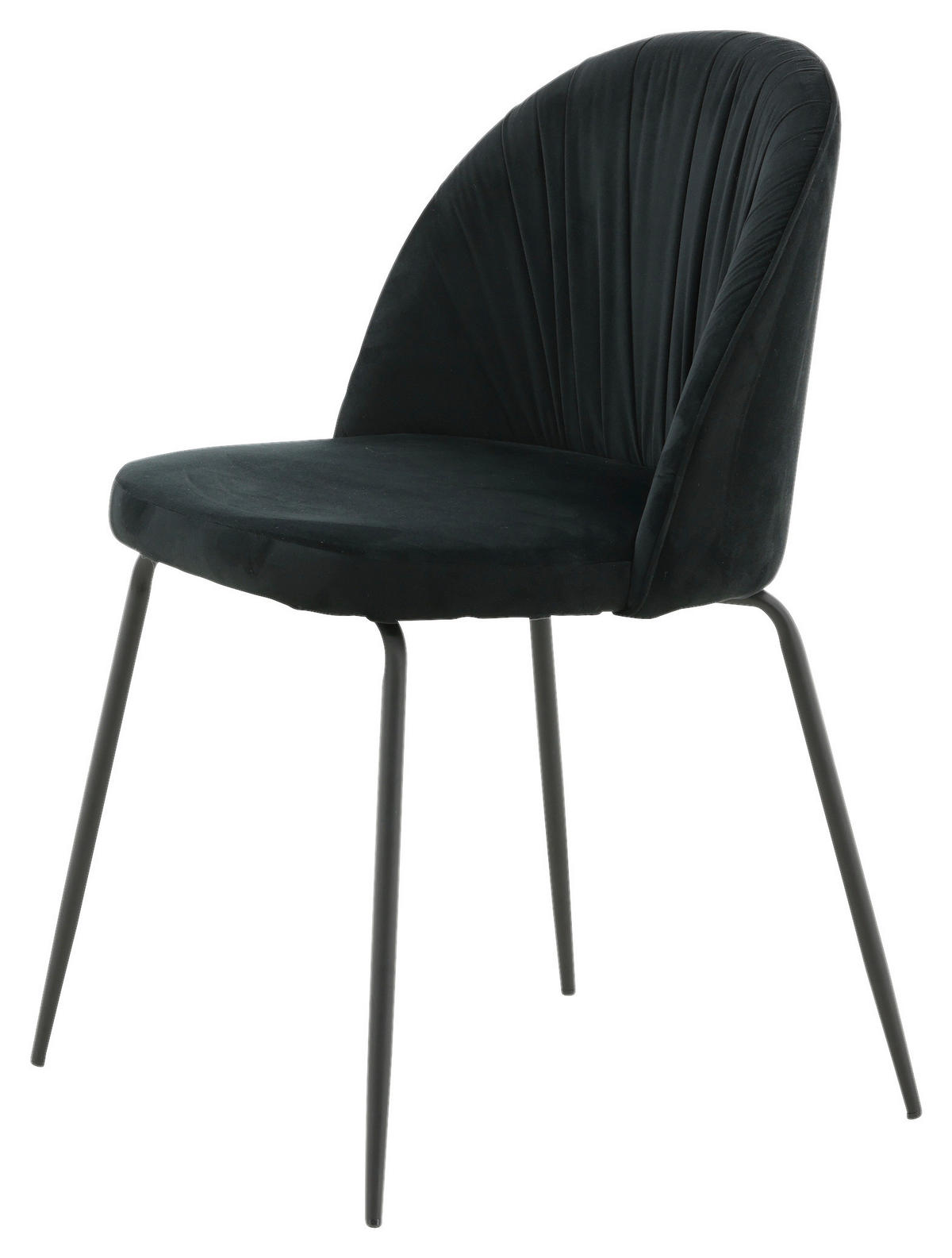 STOLSET 2 styck stål  - svart, Design, metall/textil (49/79.5/50cm) - Livetastic