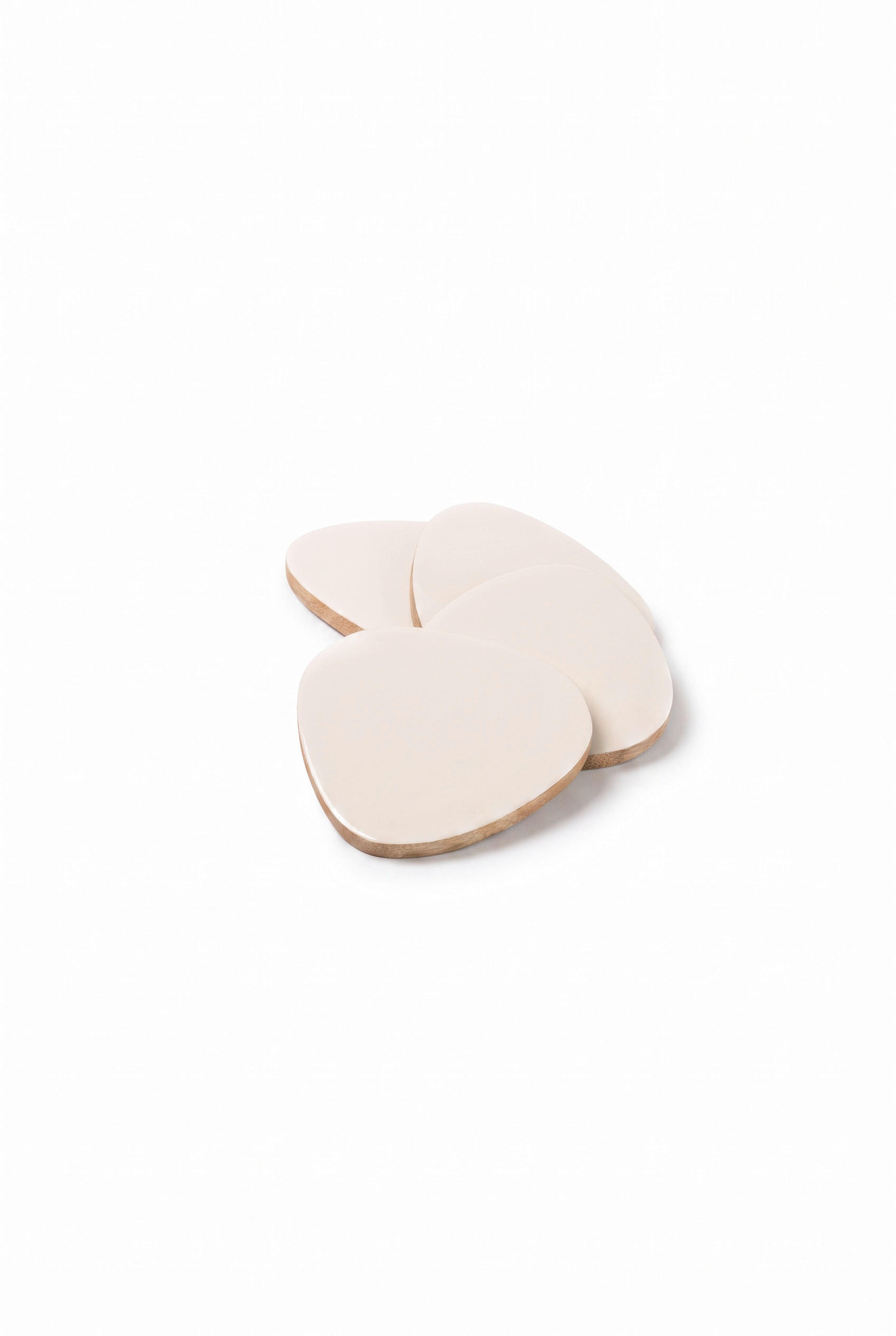 UNTERSETZERSET Holz Greige 12/12 cm  - Greige, Basics, Holz (12/12cm) - FYNCH-HATTON