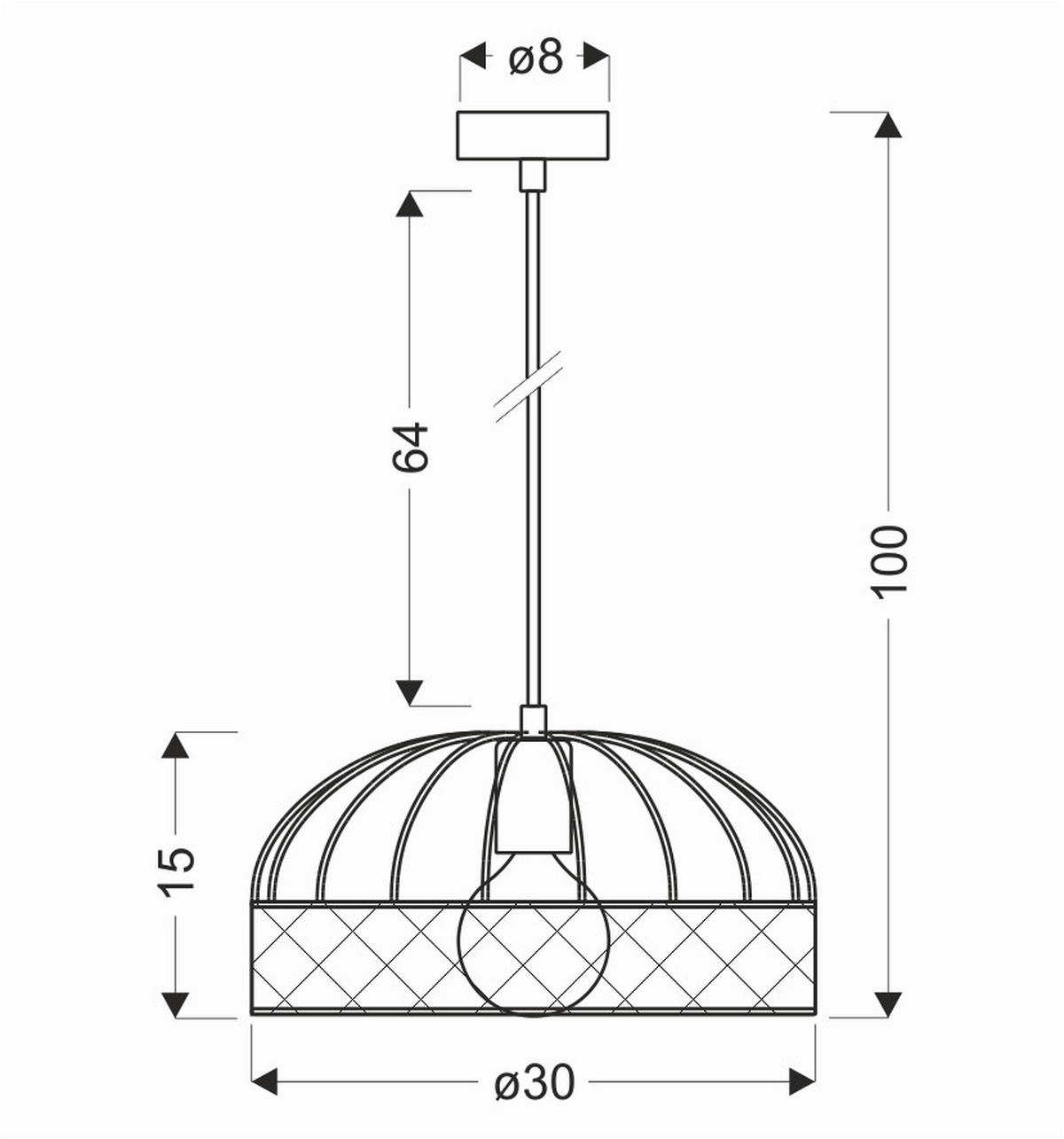 HÄNGLAMPA 30/30/100 cm  - svart, Basics, metall (30/30/100cm)