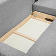 ECKSOFA in Flachgewebe Hellgrau - Eiche Wotan/Hellgrau, KONVENTIONELL, Holz/Textil (255/157cm) - Carryhome