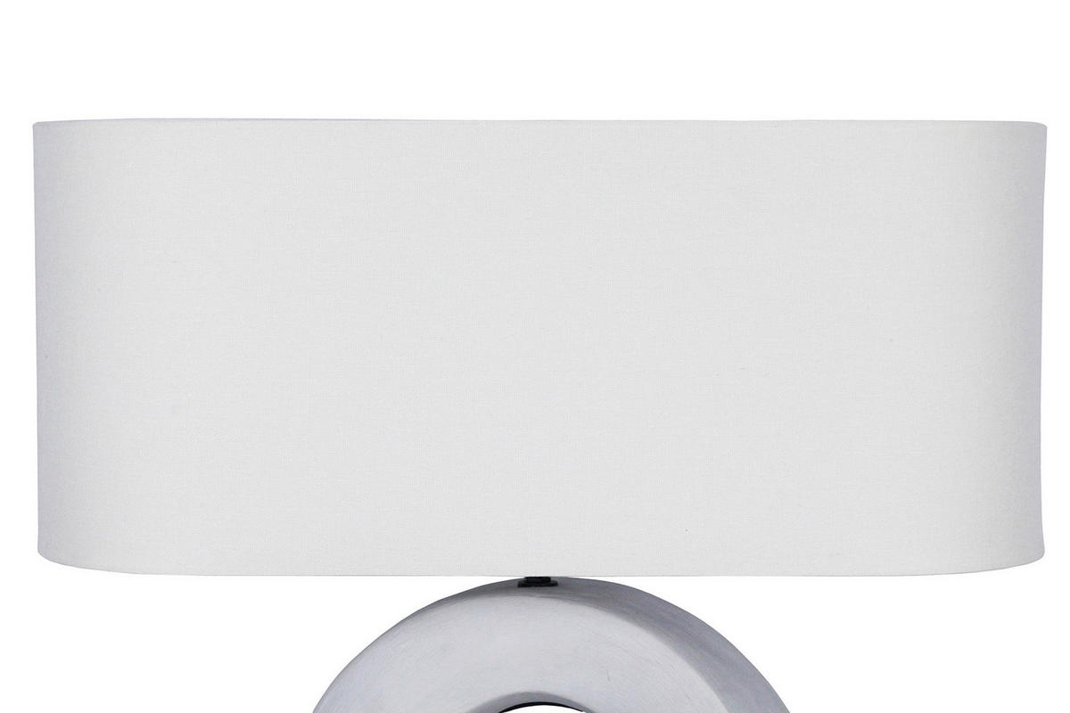 TISCHLEUCHTE 31/55/15 cm   - Blau/Elfenbein, Design, Keramik/Textil (31/55/15cm) - P & B