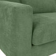 BIGSOFA Cord Olivgrün  - Schwarz/Olivgrün, KONVENTIONELL, Kunststoff/Textil (260/66/115cm) - Carryhome