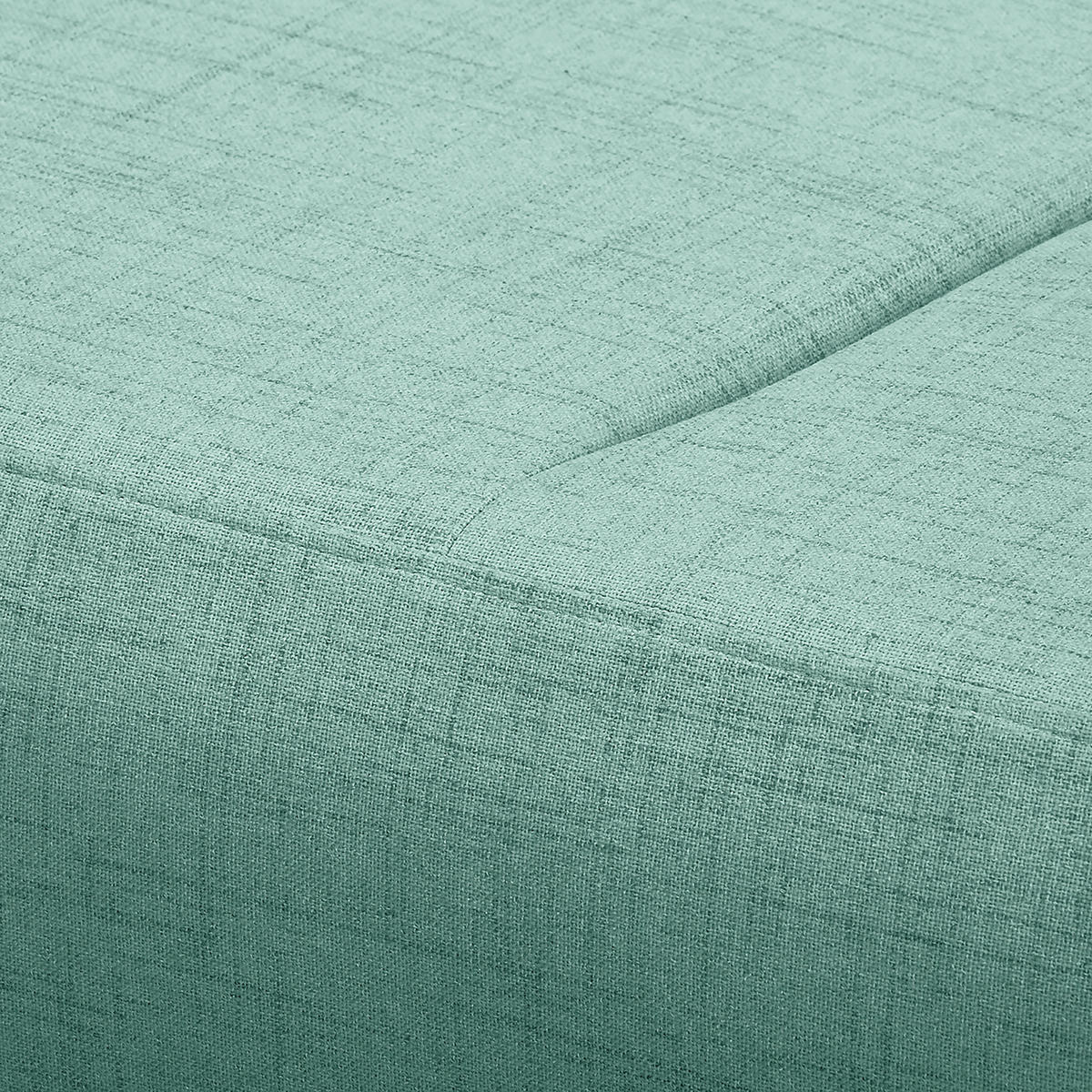 ECKSOFA in Textilgeflecht Mintgrün  - Wengefarben/Mintgrün, Design, Holz/Textil (257/174cm) - Livetastic