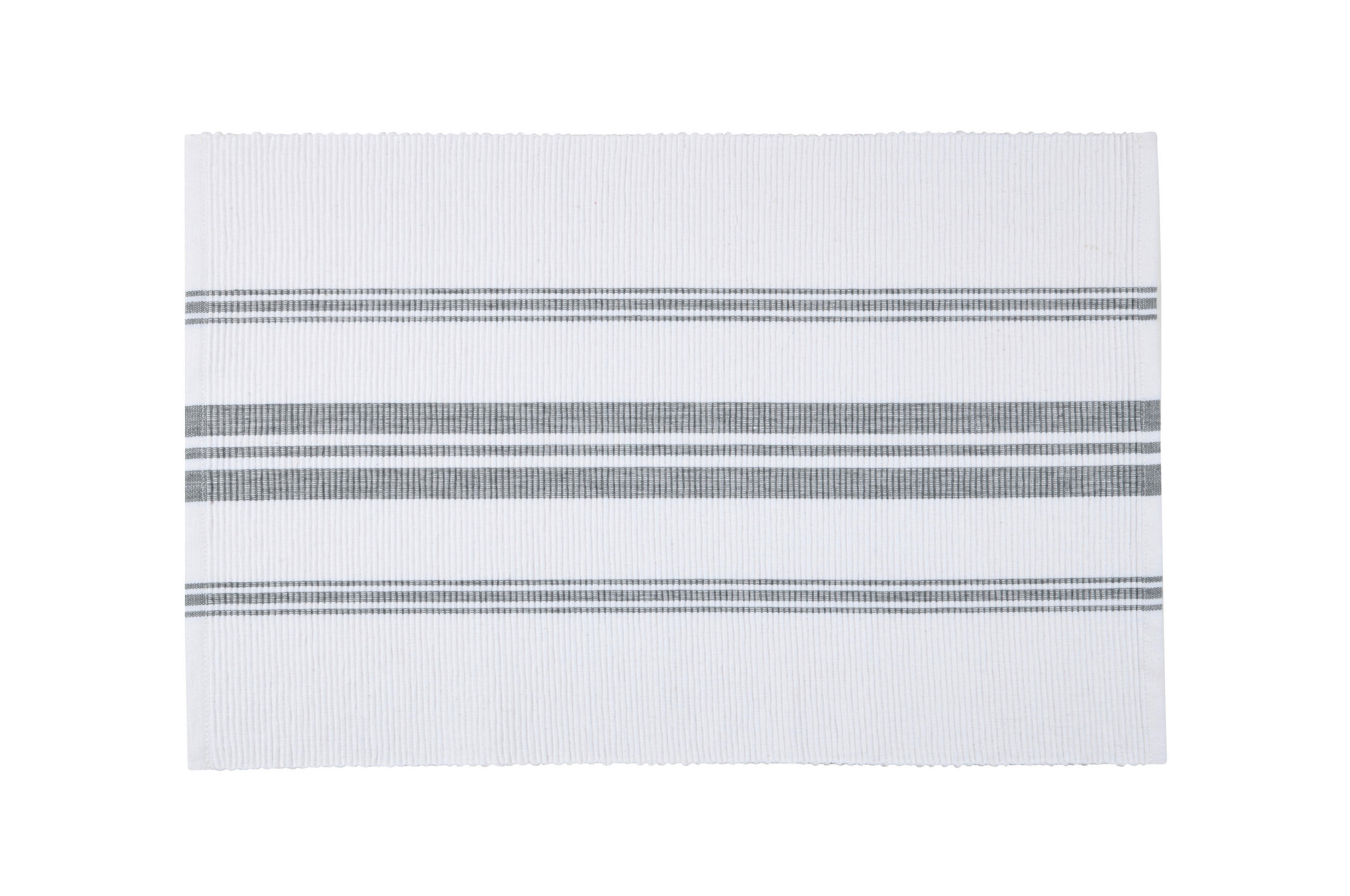 PODMETAČI ZA STOL siva, bijela , tekstil  CHAUMONT  - bijela/siva, Basics, tekstil (35/50cm)