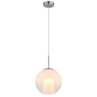 HÄNGLAMPA BARRY 25/120 cm  - klar/vit, Basics, metall/glas (25/120cm) - Globo