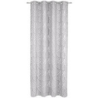 ZAVJESA S RINGOVIMA srebrne boje 135/245 cm   - srebrne boje, Konvencionalno, tekstil (135/245cm) - Esposa