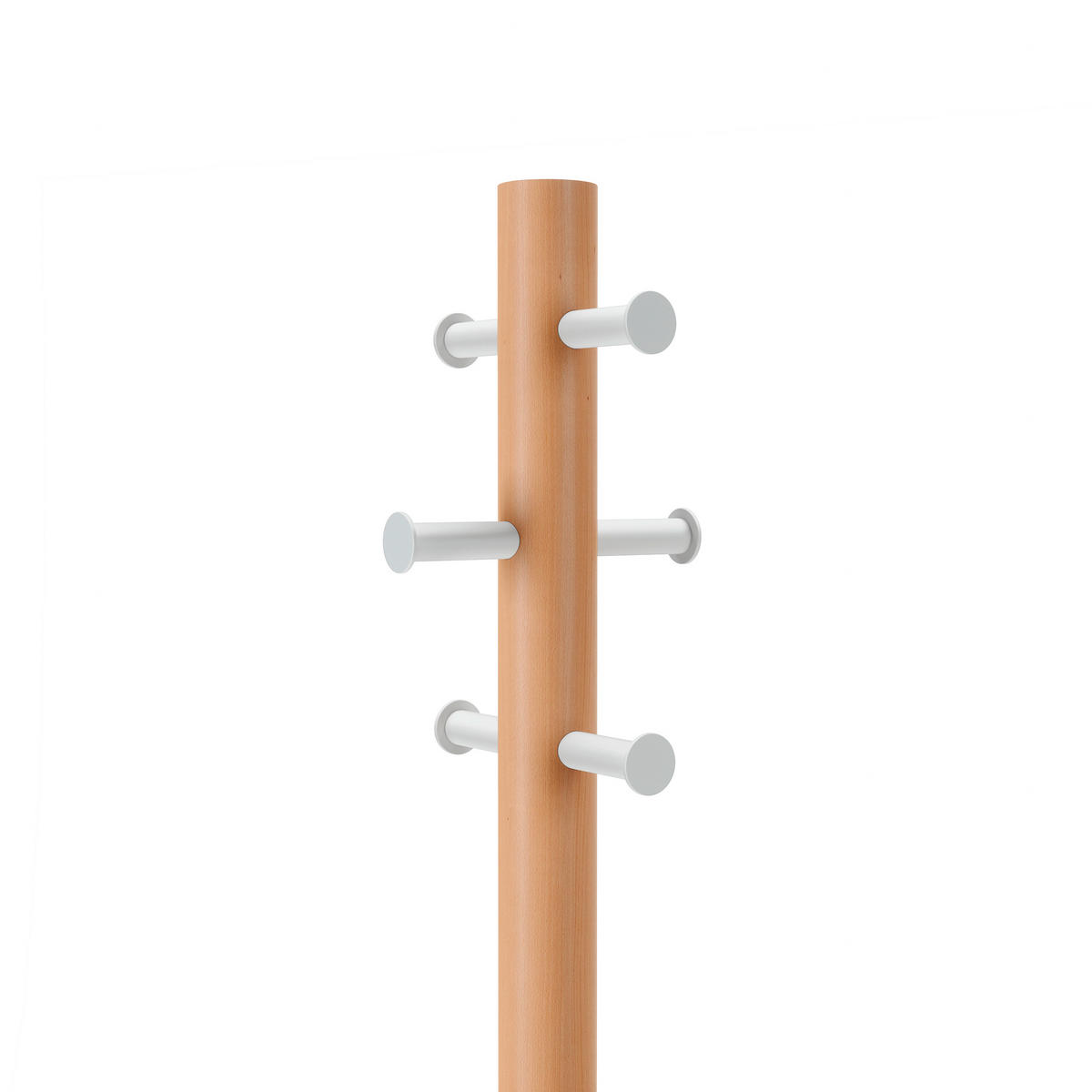 KLEIDERSTÄNDER in Naturfarben, Weiß  51/165 cm  - Naturfarben/Weiß, Basics, Holz (51/165cm) - Umbra