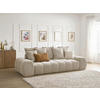 3-SITZER-SOFA EVEREST Struktur Taupe  - Taupe/Schwarz, MODERN, Kunststoff/Textil (278/90/115cm)