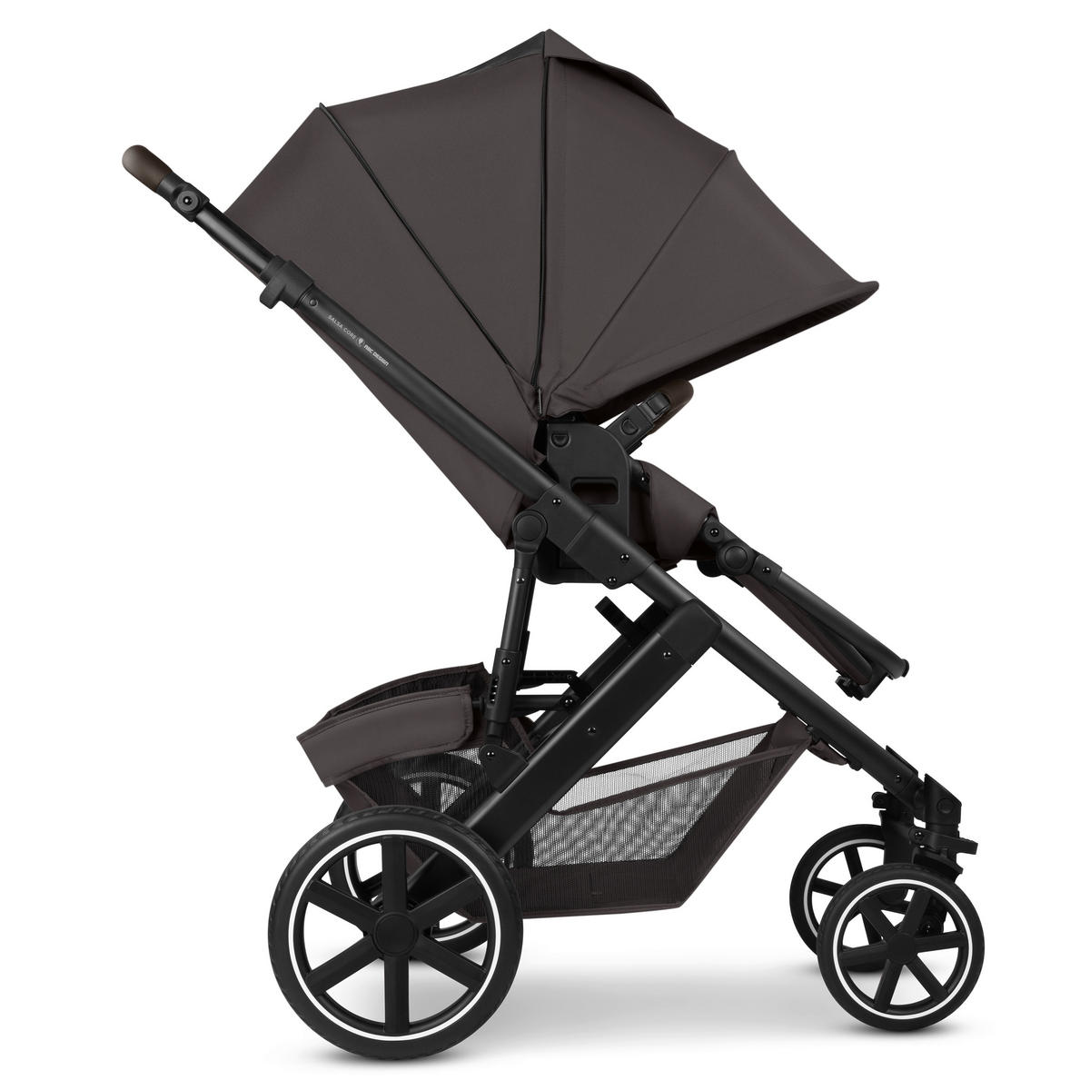 KINDERWAGENSET  Salsa Core All in One  Falcon  - Graubraun/Schwarz, Basics, Textil/Metall (63/123/97cm) - ABC Design