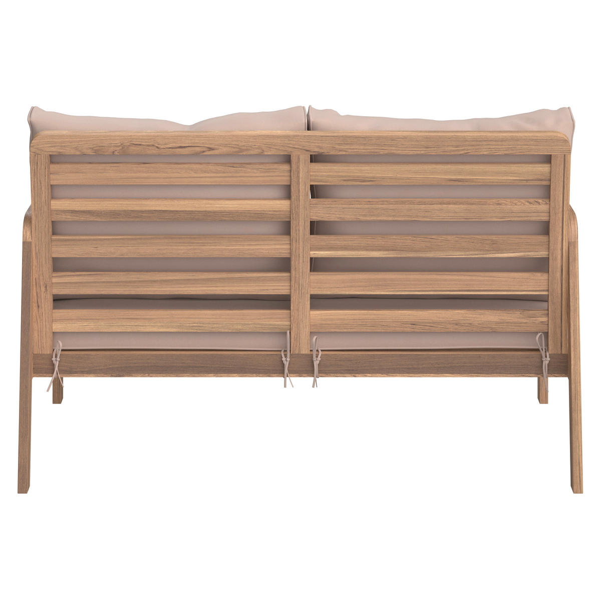 GARTENSET  - Hellgrau/Teakfarben, MODERN, Holz/Textil (85/116/60/35/72/72/55/64/64cm) - Ambia Garden