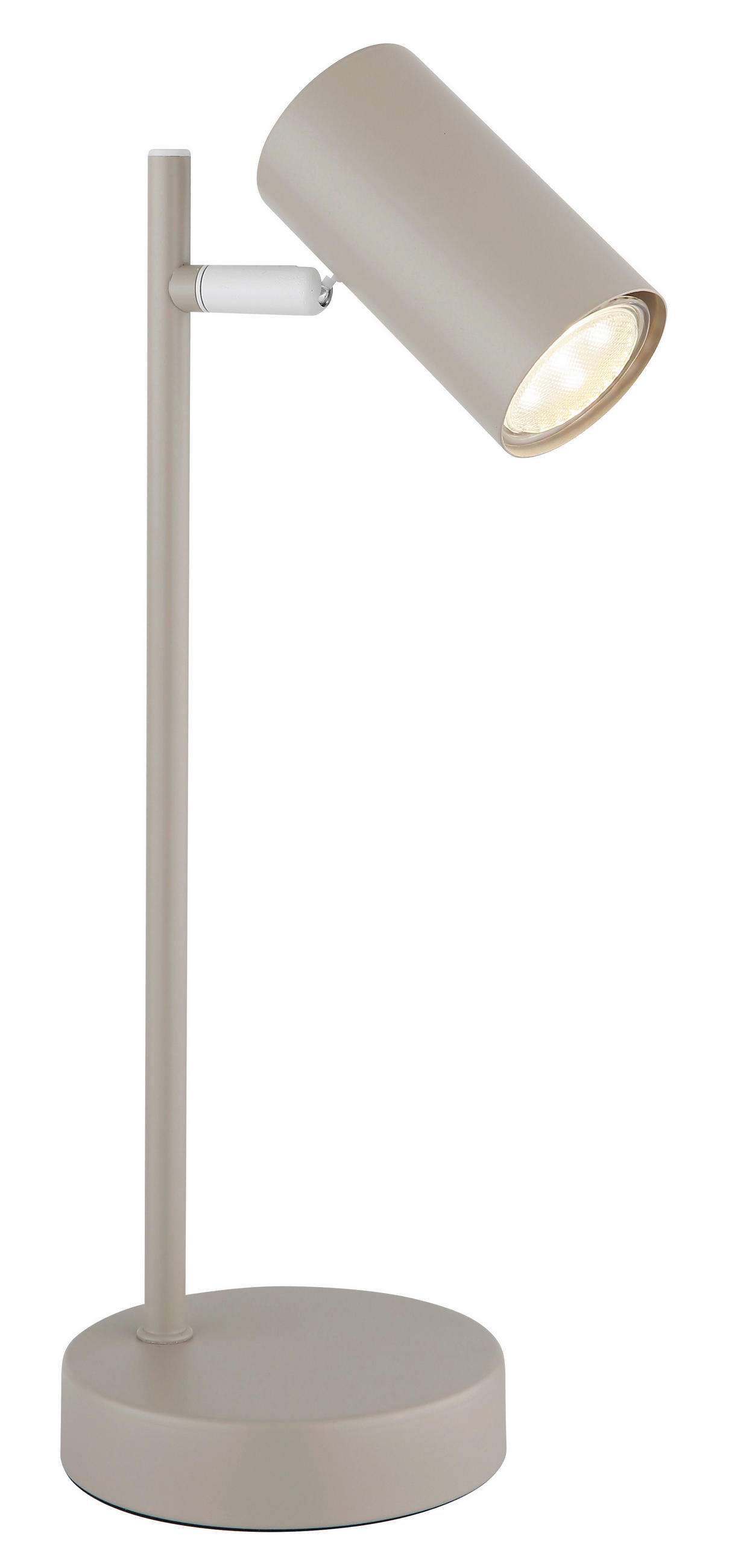 TISCHLEUCHTE 13,2/35 cm   - Sandfarben/Weiß, Design, Metall (13,2/35cm) - Globo